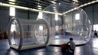 0.65mm PVC شفاف خيمة قابل للنفخ واضح فقاعة الهواء خيمة مع طبقة واحدة