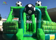 الأخضر لكرة القدم للأطفال نفخ نطاط القلعة القفز البيت السرد الشريحة للحزب