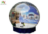 كرة ثلجية قابلة للنفخ بحجم الإنسان واضحة 0.8 مم PVC غلوب التقاط صور EN14960 لالتقاط الصور / الإعلان